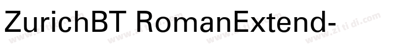ZurichBT RomanExtend字体转换